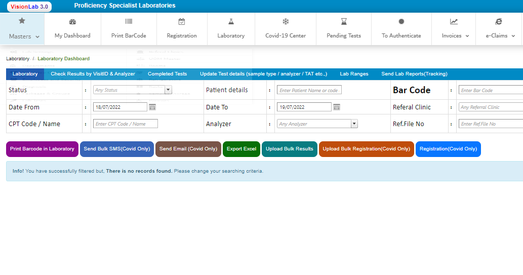 Dashboard Screenshot